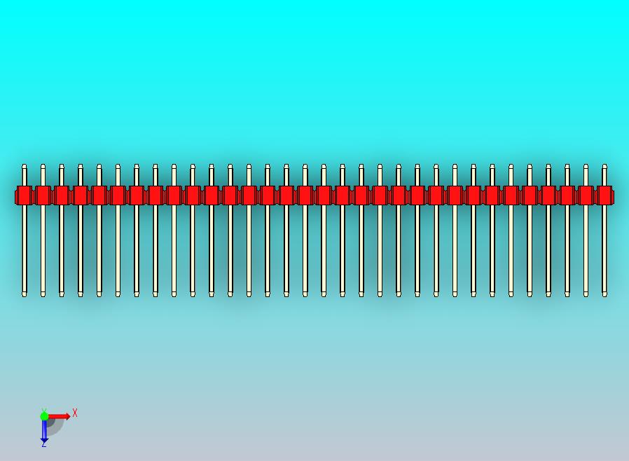 DS1021排针 红色 3x32p 100mil 类型5 版本1.0.zip