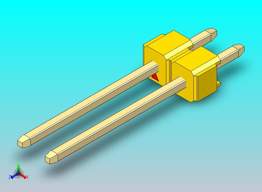 DS1021排针 黄色 1x02p 100mil 类型5 版本1.0.zip