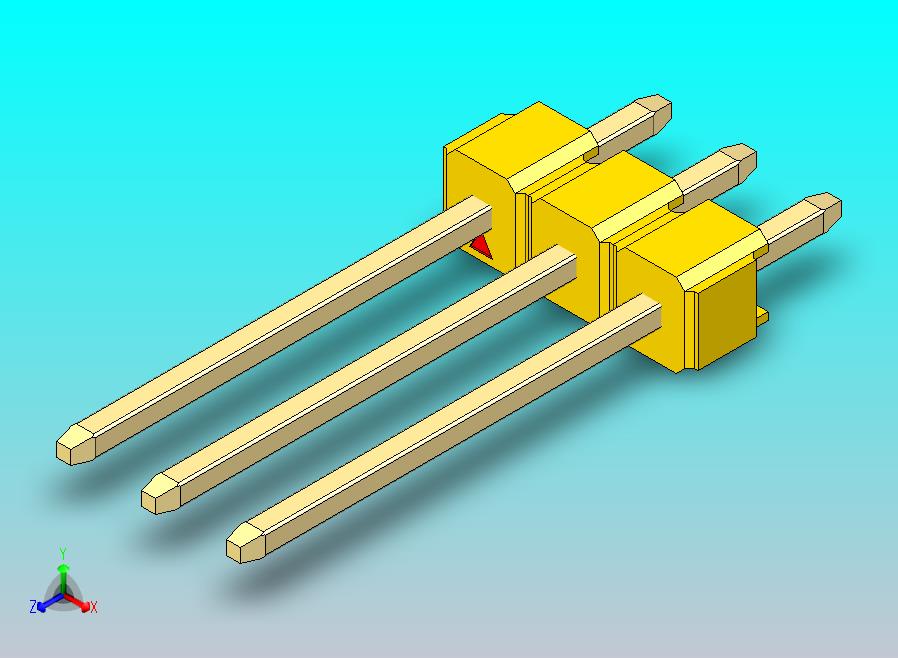 DS1021排针 黄色 1x03p 100mil 类型5 版本1.0.zip