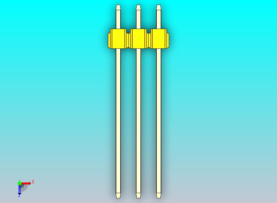 DS1021排针 黄色 1x03p 100mil 类型19 版本1.0.zip