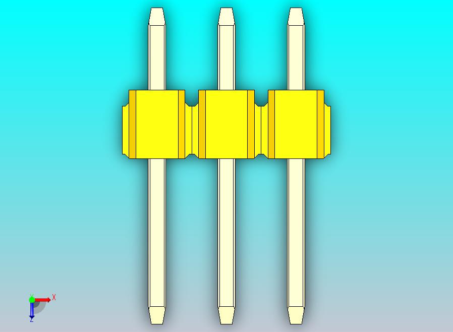 DS1021排针 黄色 1x03p 100mil 类型1 版本1.0.zip