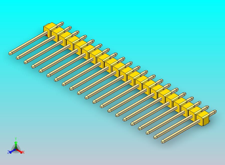 DS1021排针 黄色 1x21p 100mil 类型5 版本1.0.zip