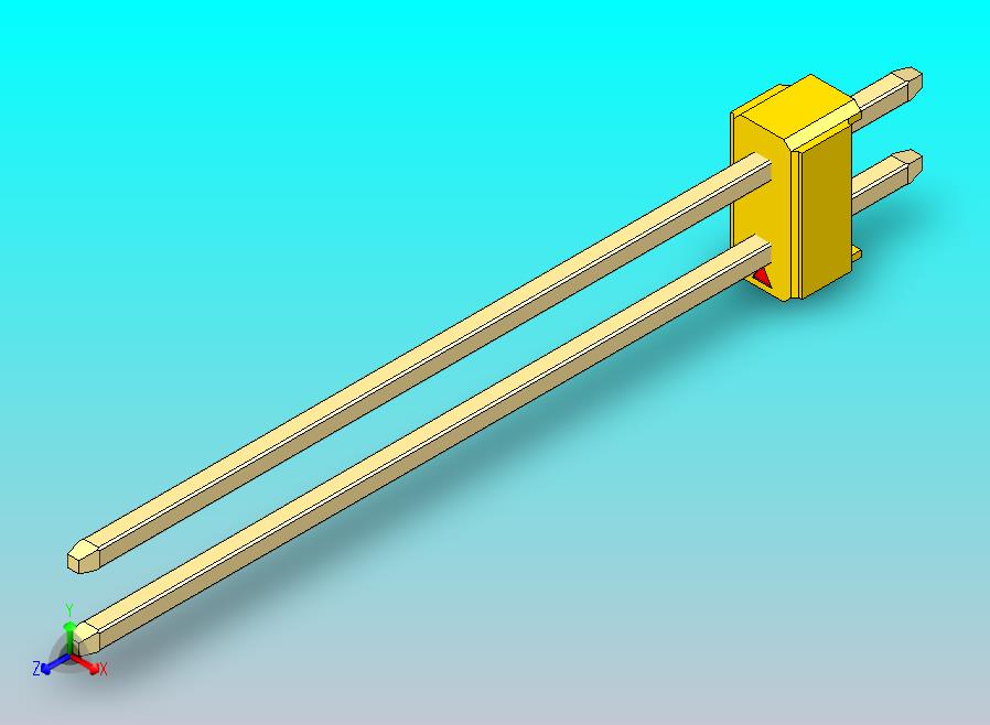 DS1021排针 黄色 2x01p 100mil 类型43 版本1.0.zip