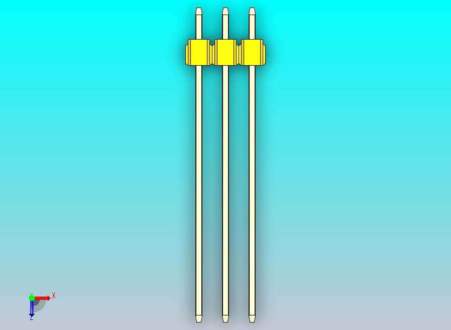 DS1021排针 黄色 2x03p 100mil 类型43 版本1.0.zip