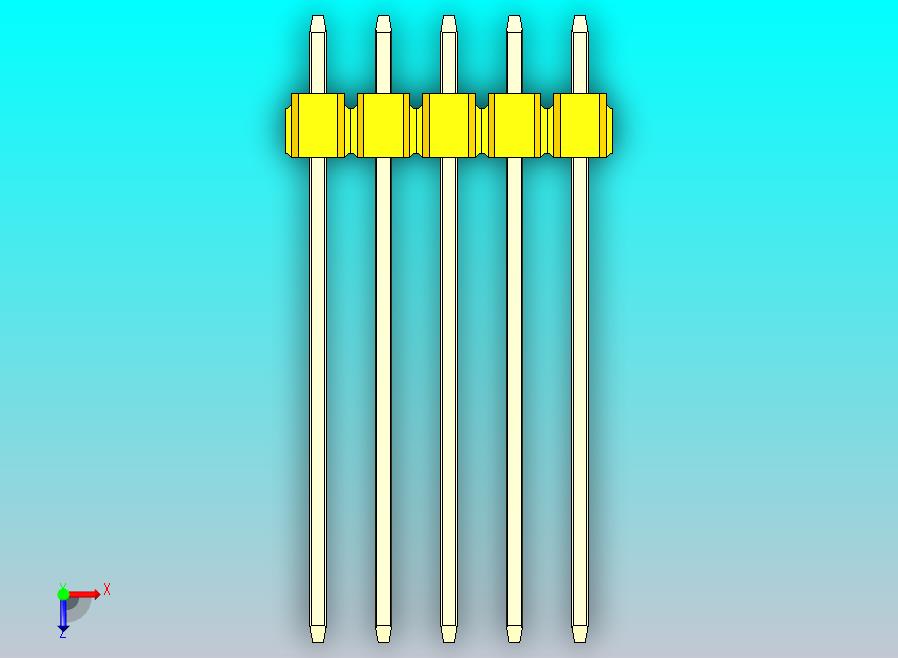 DS1021排针 黄色 2x05p 100mil 类型19 版本1.0.zip