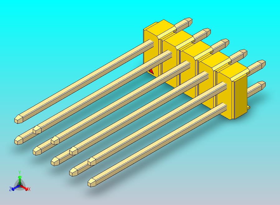 DS1021排针 黄色 2x05p 100mil 类型19 版本1.0.zip