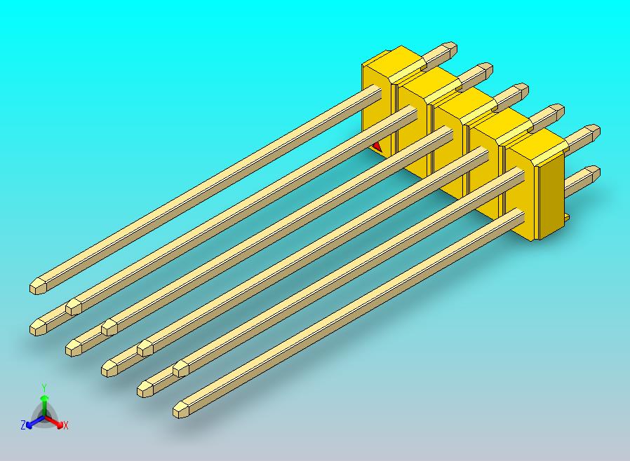 DS1021排针 黄色 2x05p 100mil 类型43 版本1.0.zip