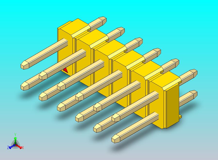 DS1021排针 黄色 2x06p 100mil 类型1 版本1.0.zip