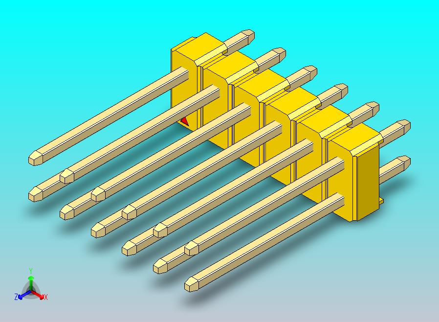 DS1021排针 黄色 2x06p 100mil 类型5 版本1.0.zip