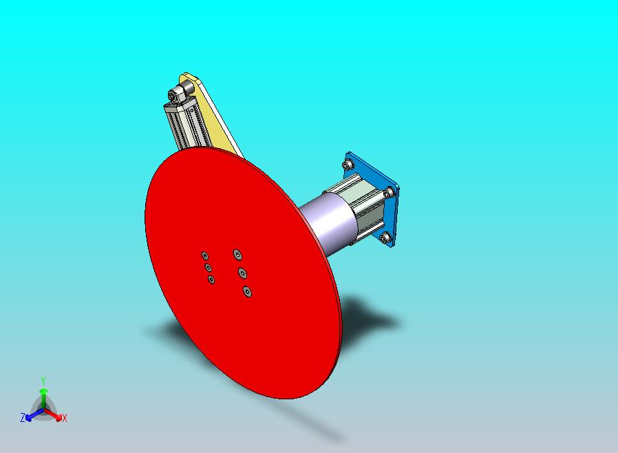 用于输送系统的气动升降旋转台