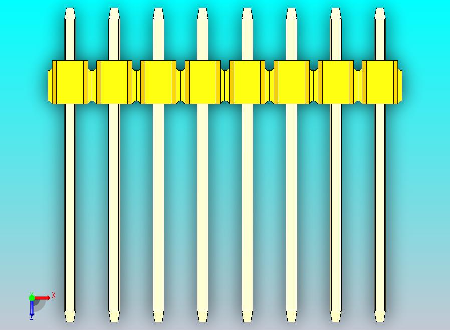 DS1021排针 黄色 2x08p 100mil 类型5 版本1.0.zip