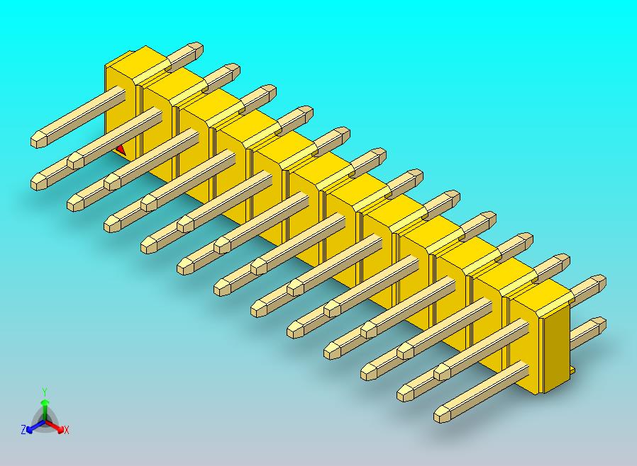 DS1021排针 黄色 2x12p 100mil 类型1 版本1.0.zip