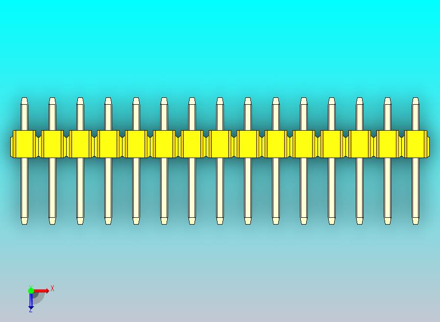 DS1021排针 黄色 2x15p 100mil 类型1 版本1.0.zip