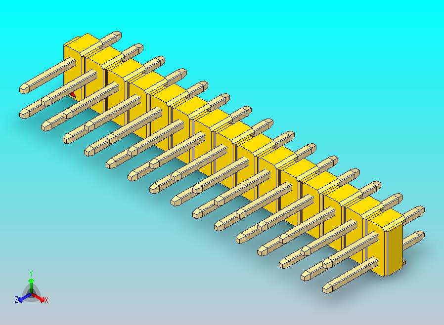 DS1021排针 黄色 2x15p 100mil 类型1 版本1.0.zip