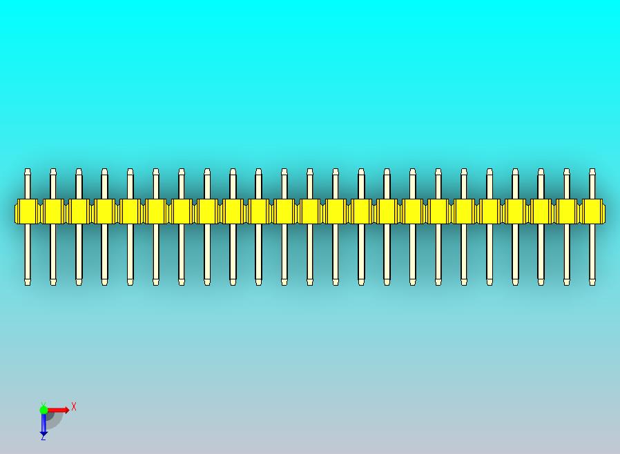 DS1021排针 黄色 2x23p 100mil 类型1 版本1.0.zip