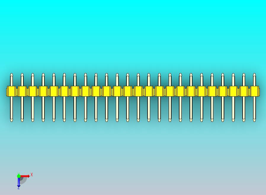 DS1021排针 黄色 2x24p 100mil 类型1 版本1.0.zip