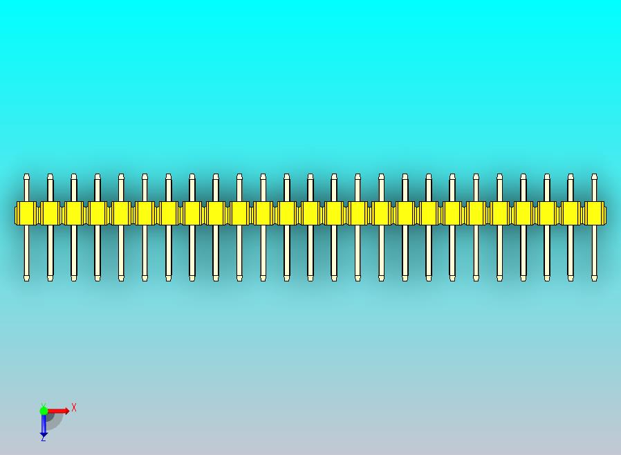 DS1021排针 黄色 2x25p 100mil 类型1 版本1.0.zip