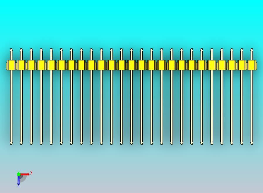 DS1021排针 黄色 2x25p 100mil 类型19 版本1.0.zip