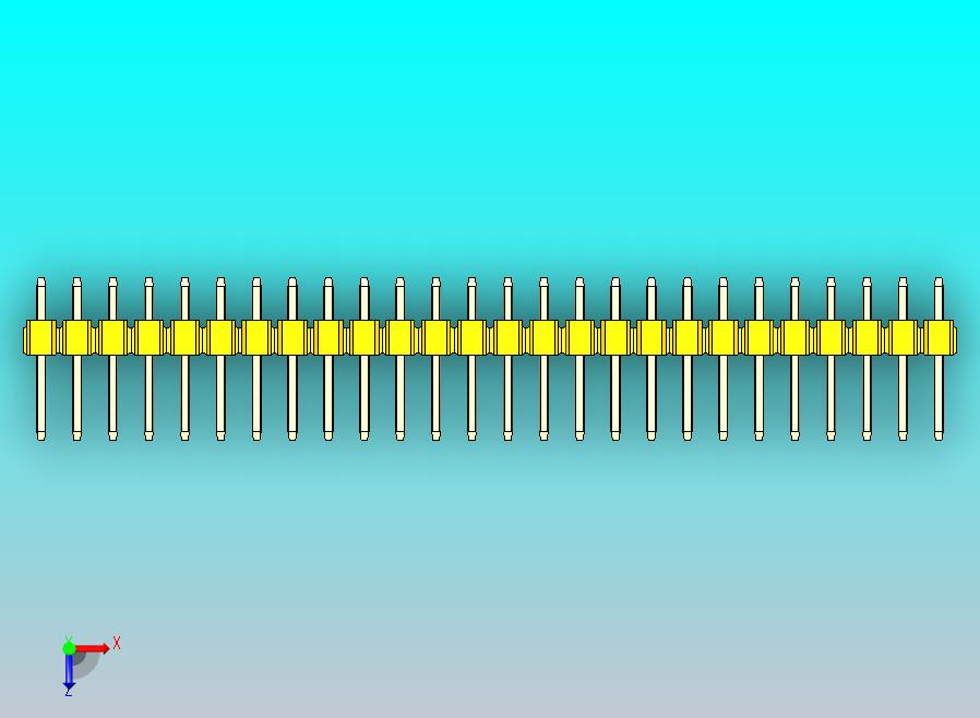 DS1021排针 黄色 2x26p 100mil 类型1 版本1.0.zip