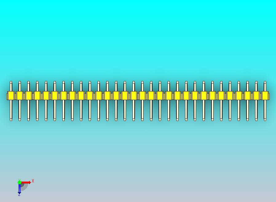 DS1021排针 黄色 2x30p 100mil 类型1 版本1.0.zip