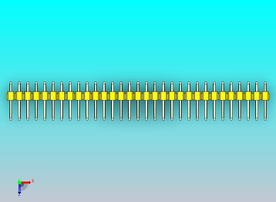 DS1021排针 黄色 2x31p 100mil 类型1 版本1.0.zip