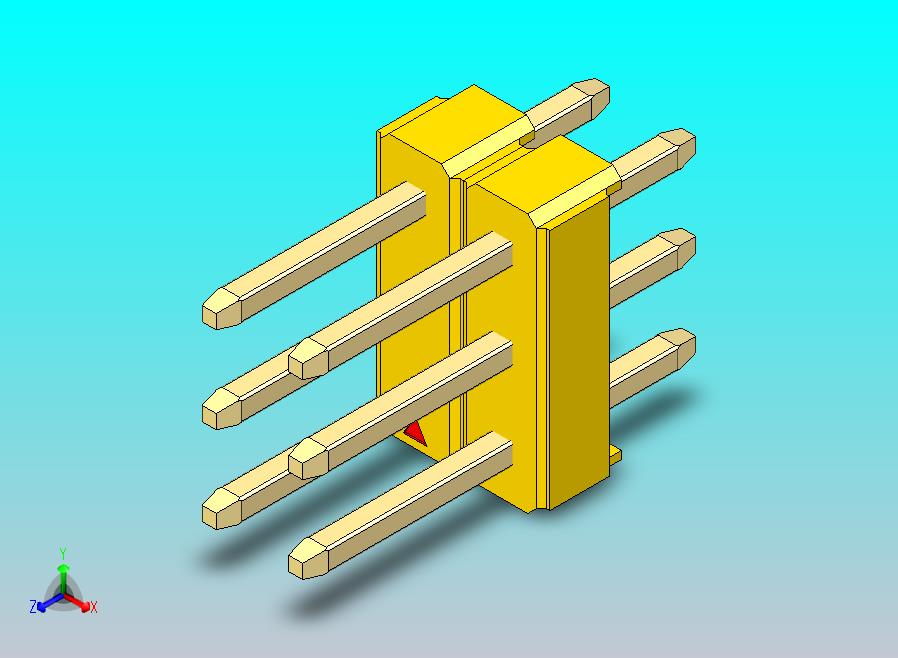 DS1021排针 黄色 3x02p 100mil 类型1 版本1.0.zip