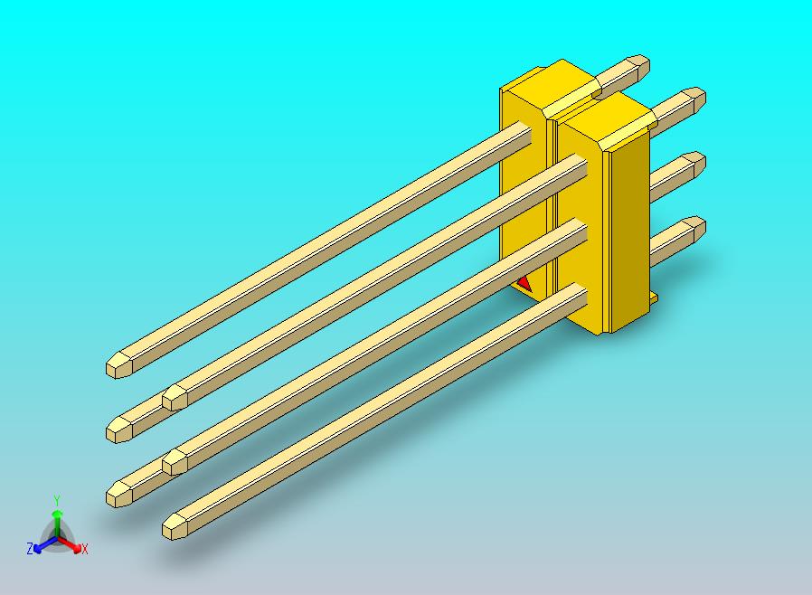DS1021排针 黄色 3x02p 100mil 类型19 版本1.0.zip