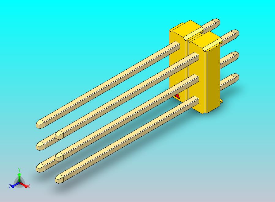 DS1021排针 黄色 3x02p 100mil 类型19 版本1.0.zip