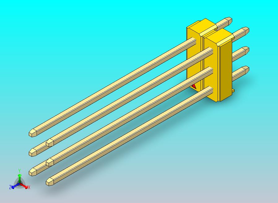 DS1021排针 黄色 3x02p 100mil 类型43 版本1.0.zip