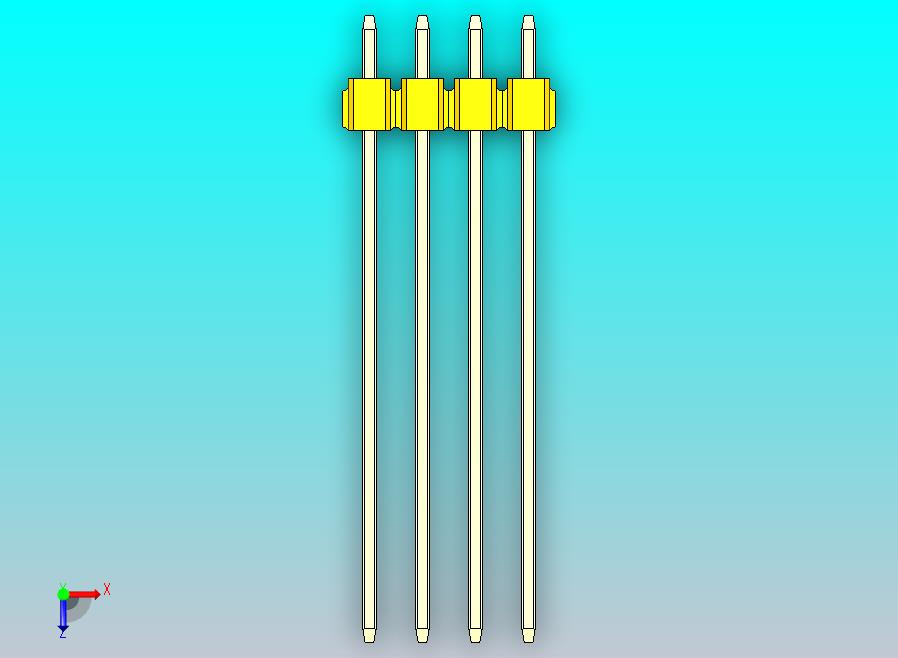 DS1021排针 黄色 3x04p 100mil 类型43 版本1.0.zip