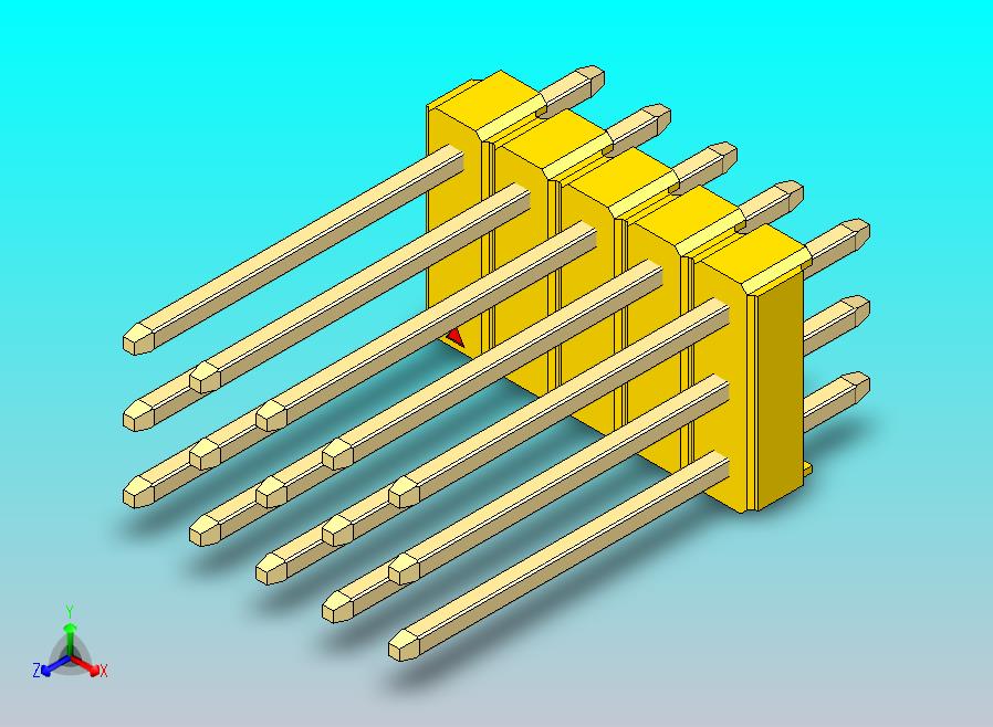DS1021排针 黄色 3x05p 100mil 类型5 版本1.0.zip