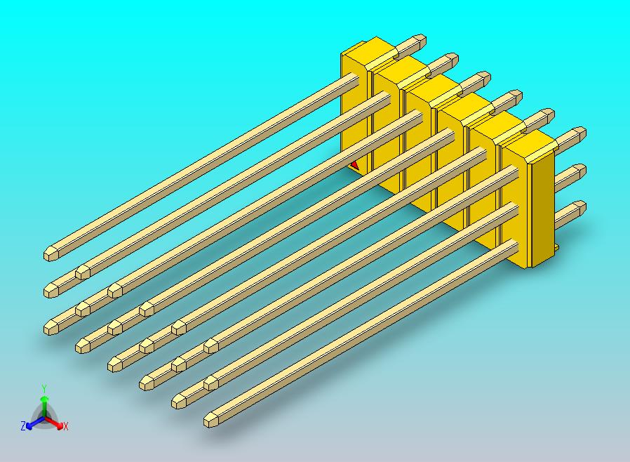DS1021排针 黄色 3x06p 100mil 类型43 版本1.0.zip