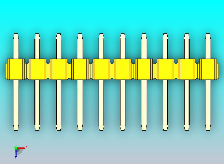 DS1021排针 黄色 3x10p 100mil 类型1 版本1.0.zip