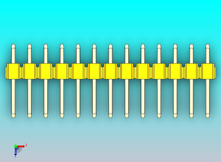 DS1021排针 黄色 3x13p 100mil 类型1 版本1.0.zip