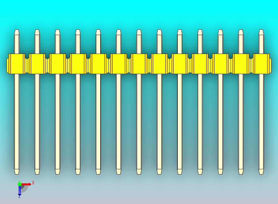 DS1021排针 黄色 3x13p 100mil 类型5 版本1.0.zip