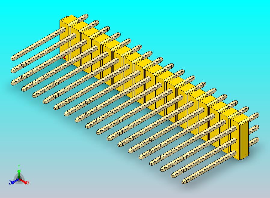 DS1021排针 黄色 3x17p 100mil 类型5 版本1.0.zip