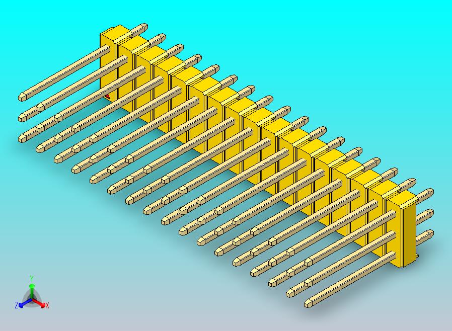 DS1021排针 黄色 3x17p 100mil 类型5 版本1.0.zip