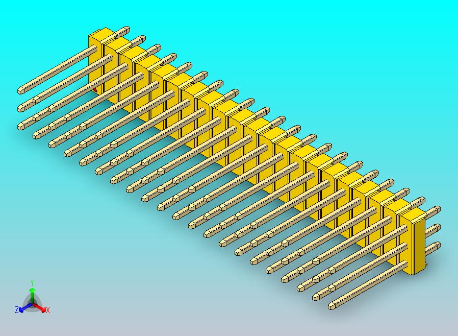 DS1021排针 黄色 3x21p 100mil 类型5 版本1.0.zip