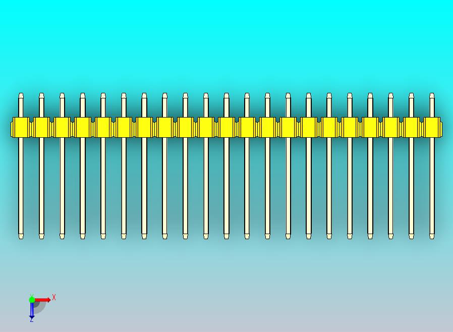 DS1021排针 黄色 3x21p 100mil 类型5 版本1.0.zip