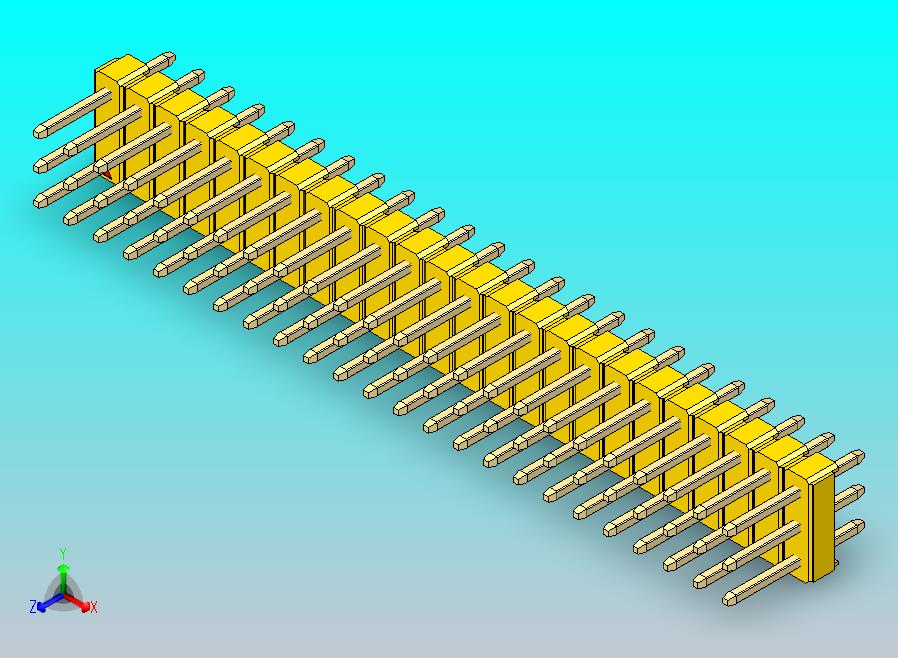 DS1021排针 黄色 3x24p 100mil 类型1 版本1.0.zip