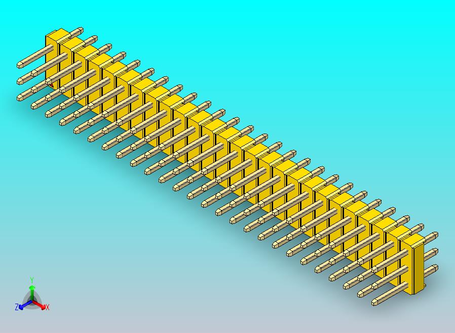 DS1021排针 黄色 3x26p 100mil 类型1 版本1.0.zip