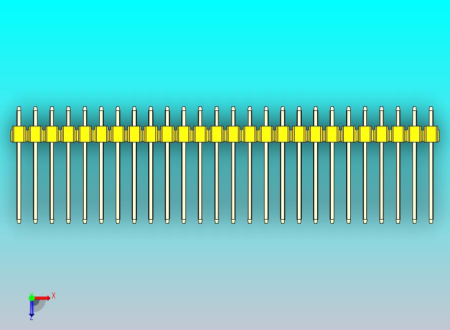 DS1021排针 黄色 3x26p 100mil 类型5 版本1.0.zip