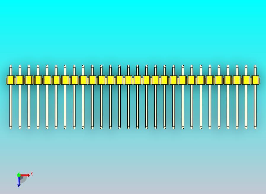 DS1021排针 黄色 3x28p 100mil 类型5 版本1.0.zip