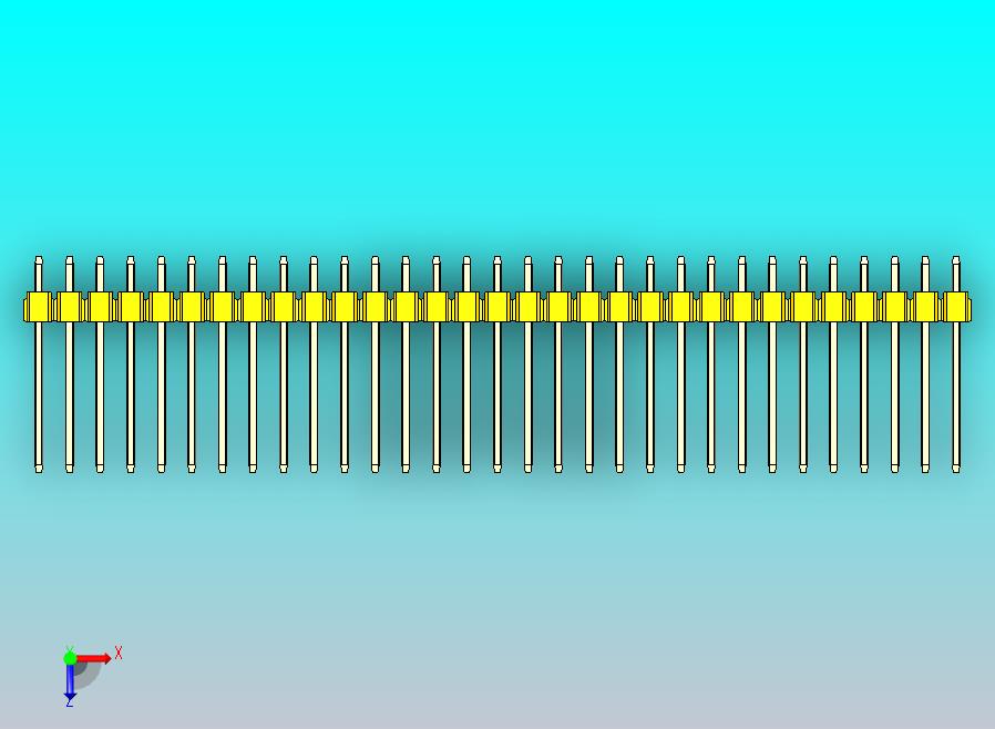 DS1021排针 黄色 3x31p 100mil 类型5 版本1.0.zip