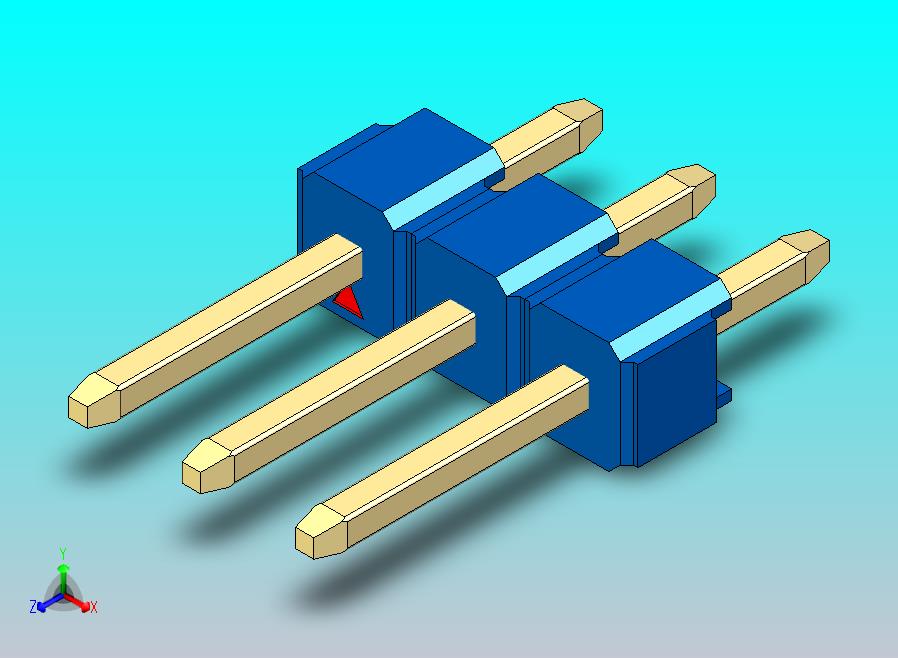 DS1021排针 蓝色 1x03p 100mil 类型1 版本1.0.zip
