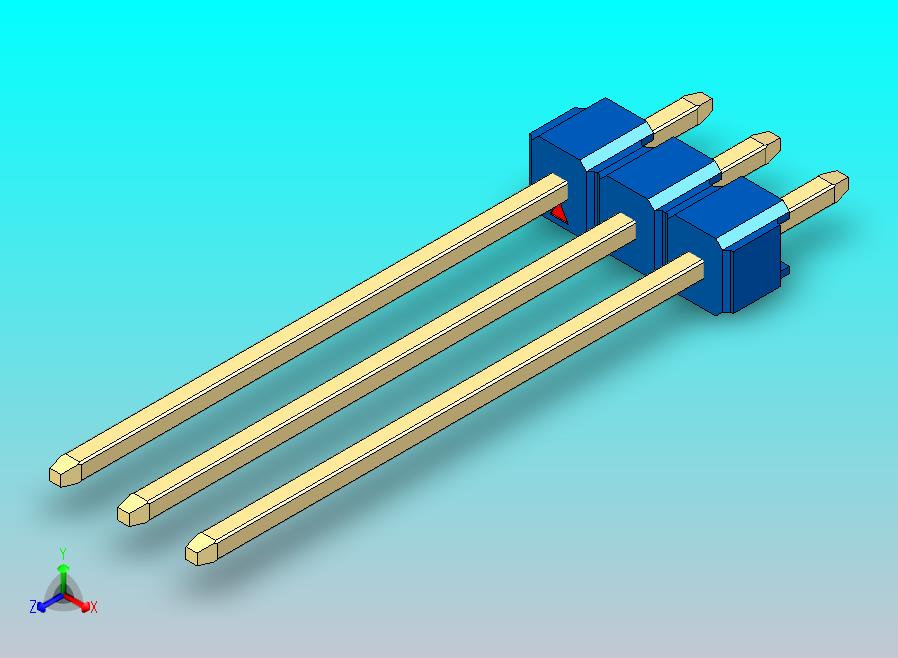 DS1021排针 蓝色 1x03p 100mil 类型19 版本1.0.zip