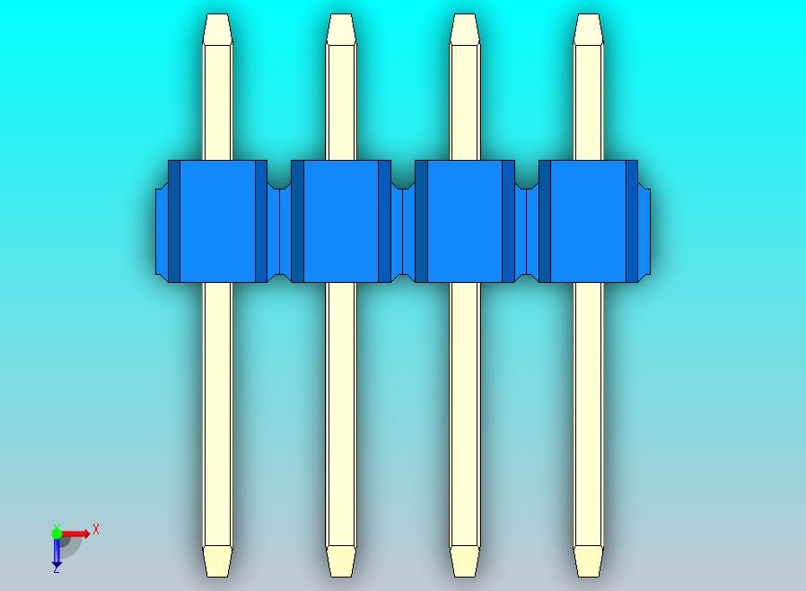 DS1021排针 蓝色 1x04p 100mil 类型1 版本1.0.zip