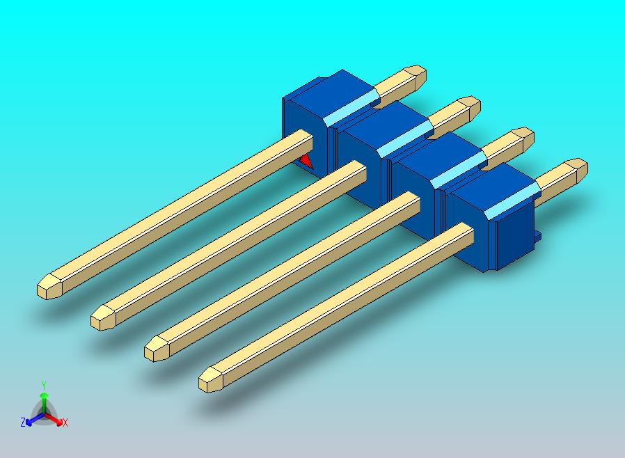DS1021排针 蓝色 1x04p 100mil 类型5 版本1.0.zip
