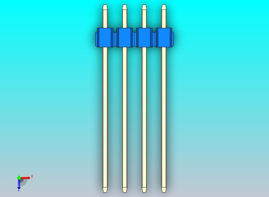 DS1021排针 蓝色 1x04p 100mil 类型19 版本1.0.zip