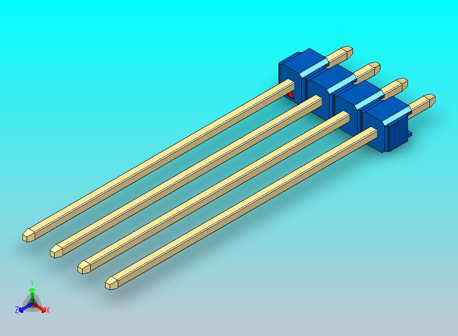 DS1021排针 蓝色 1x04p 100mil 类型43 版本1.0.zip